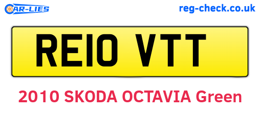 RE10VTT are the vehicle registration plates.