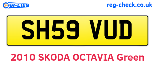 SH59VUD are the vehicle registration plates.
