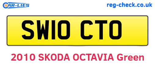 SW10CTO are the vehicle registration plates.