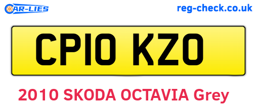 CP10KZO are the vehicle registration plates.