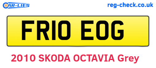 FR10EOG are the vehicle registration plates.