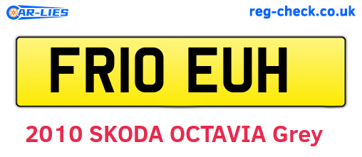 FR10EUH are the vehicle registration plates.