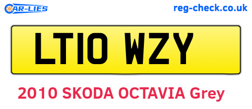 LT10WZY are the vehicle registration plates.