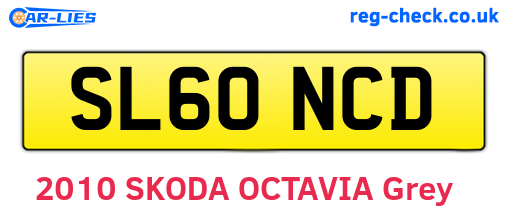 SL60NCD are the vehicle registration plates.