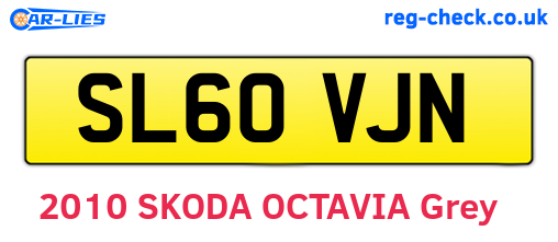 SL60VJN are the vehicle registration plates.