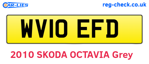 WV10EFD are the vehicle registration plates.