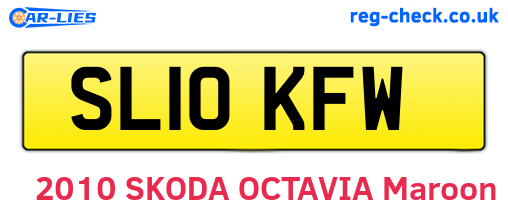 SL10KFW are the vehicle registration plates.