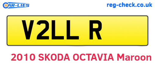 V2LLR are the vehicle registration plates.