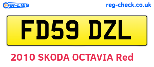 FD59DZL are the vehicle registration plates.