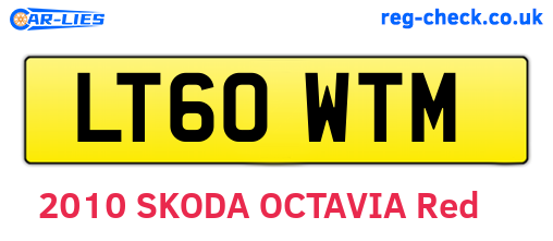 LT60WTM are the vehicle registration plates.