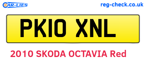 PK10XNL are the vehicle registration plates.