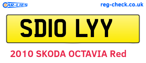 SD10LYY are the vehicle registration plates.