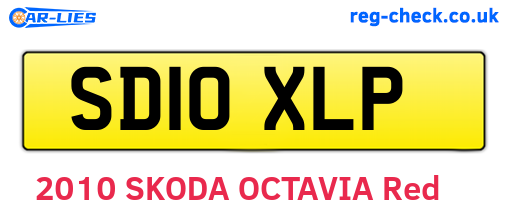SD10XLP are the vehicle registration plates.