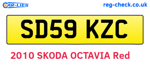 SD59KZC are the vehicle registration plates.
