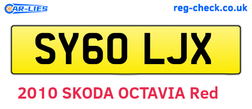 SY60LJX are the vehicle registration plates.