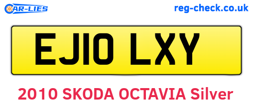 EJ10LXY are the vehicle registration plates.