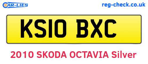 KS10BXC are the vehicle registration plates.