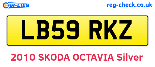 LB59RKZ are the vehicle registration plates.