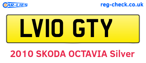 LV10GTY are the vehicle registration plates.