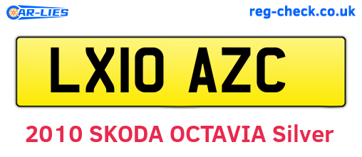 LX10AZC are the vehicle registration plates.