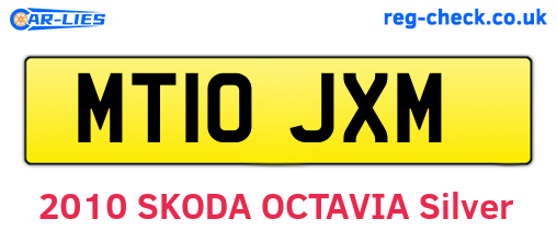 MT10JXM are the vehicle registration plates.