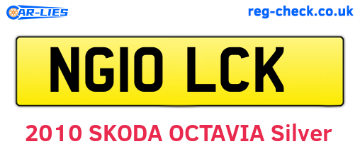NG10LCK are the vehicle registration plates.