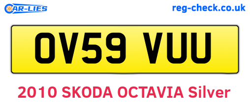OV59VUU are the vehicle registration plates.