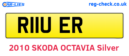 R11UER are the vehicle registration plates.
