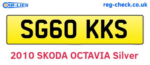 SG60KKS are the vehicle registration plates.