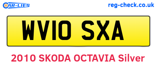 WV10SXA are the vehicle registration plates.