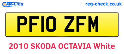 PF10ZFM are the vehicle registration plates.