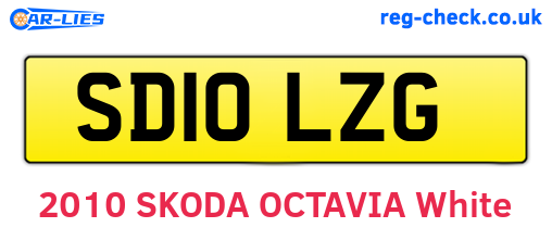 SD10LZG are the vehicle registration plates.