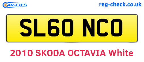 SL60NCO are the vehicle registration plates.