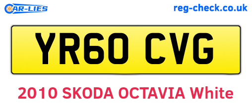 YR60CVG are the vehicle registration plates.