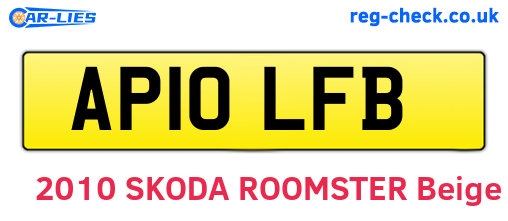 AP10LFB are the vehicle registration plates.