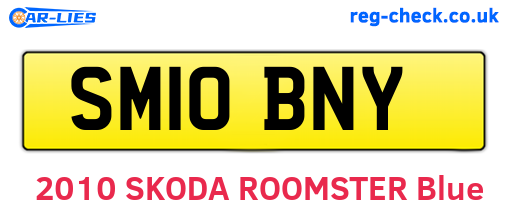 SM10BNY are the vehicle registration plates.