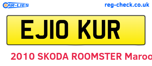 EJ10KUR are the vehicle registration plates.
