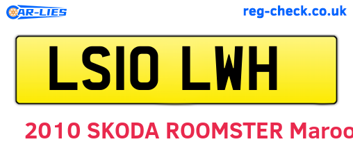 LS10LWH are the vehicle registration plates.