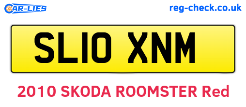 SL10XNM are the vehicle registration plates.