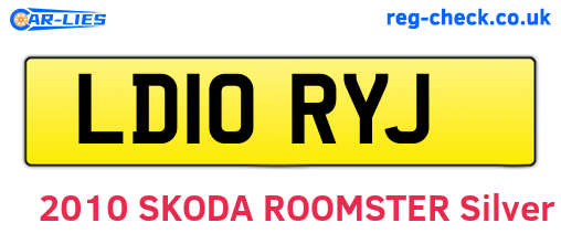LD10RYJ are the vehicle registration plates.