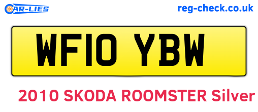WF10YBW are the vehicle registration plates.