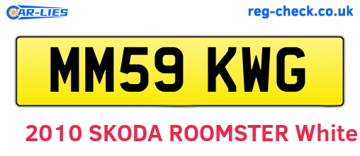 MM59KWG are the vehicle registration plates.