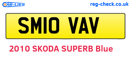 SM10VAV are the vehicle registration plates.