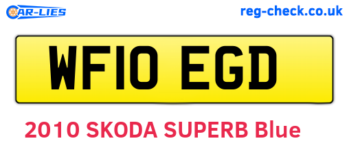 WF10EGD are the vehicle registration plates.