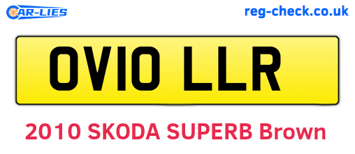 OV10LLR are the vehicle registration plates.