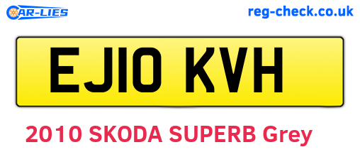 EJ10KVH are the vehicle registration plates.