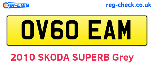 OV60EAM are the vehicle registration plates.