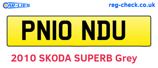 PN10NDU are the vehicle registration plates.