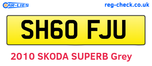 SH60FJU are the vehicle registration plates.