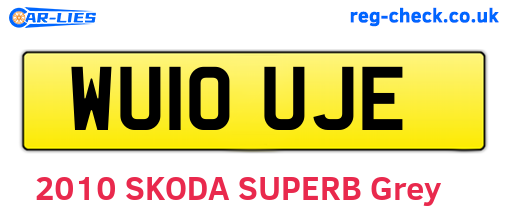 WU10UJE are the vehicle registration plates.